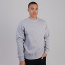 103 Adult Comfort Crew Sweatshirt Heather Grey Front Full View