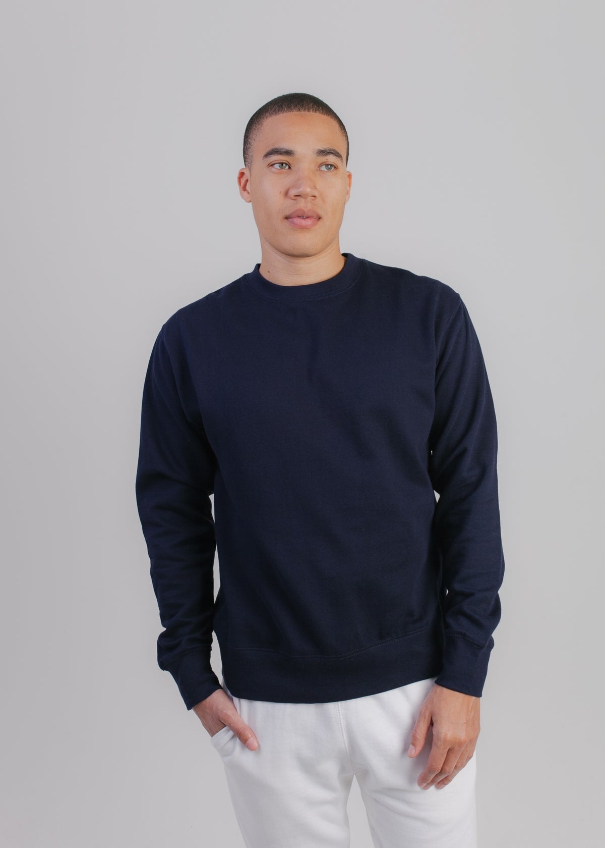 103 Adult Comfort Crew Sweatshirt - Navy | AA Print Supply