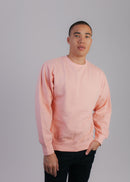 103 Adult Comfort Crew Sweatshirt Pale Pink Front Full View