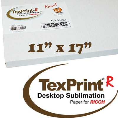 TexPrint R Sublimation Transfer Paper, 120GSM, 110 Sheets
