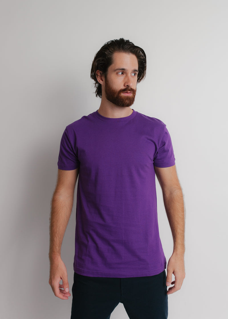 402 Premium T Shirt Purple Front Full View