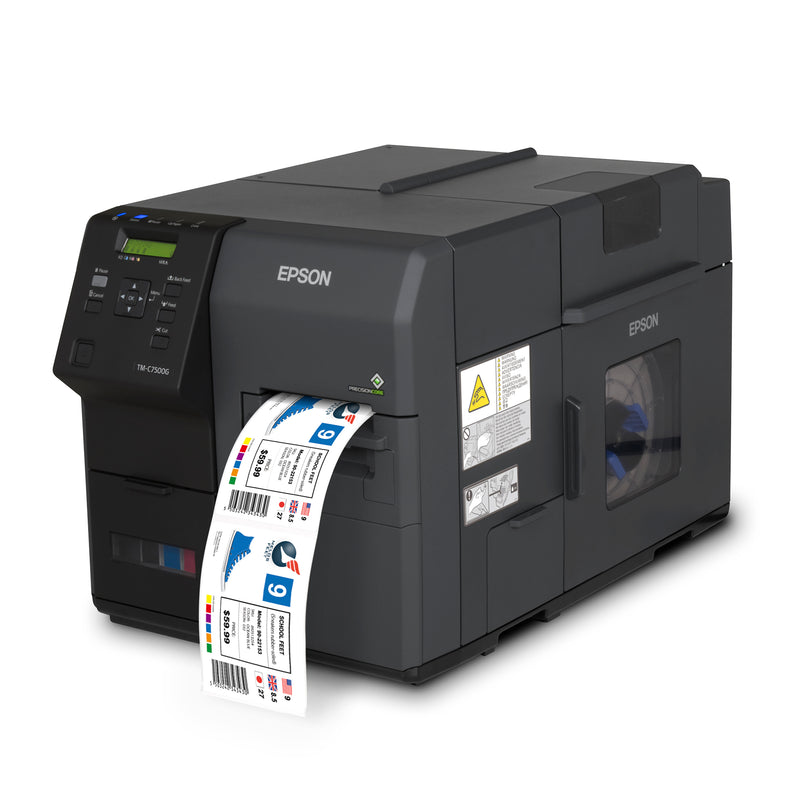 Epson ColorWorks TM-C7500G 4 Inch Color Label printer Right Angle