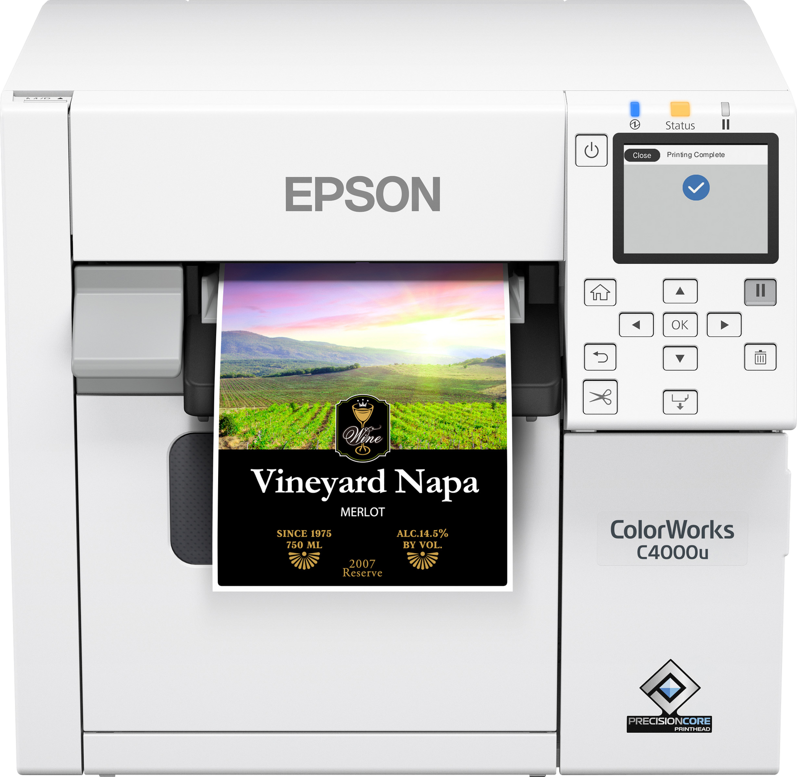 Epson ColorWorks CWC4000 Color Inkjet Label Printer AA Print Supply