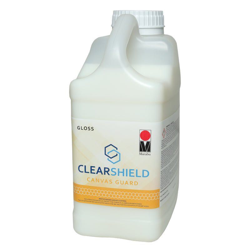 Marabu ClearShield Canvas Guard Clear Coating and Liquid Laminates-Gloss 1Gal