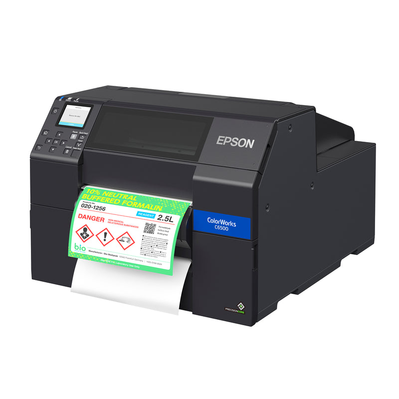 Epson ColorWorks CW-C6500P 8 Inch Color Label Printer Right Angle