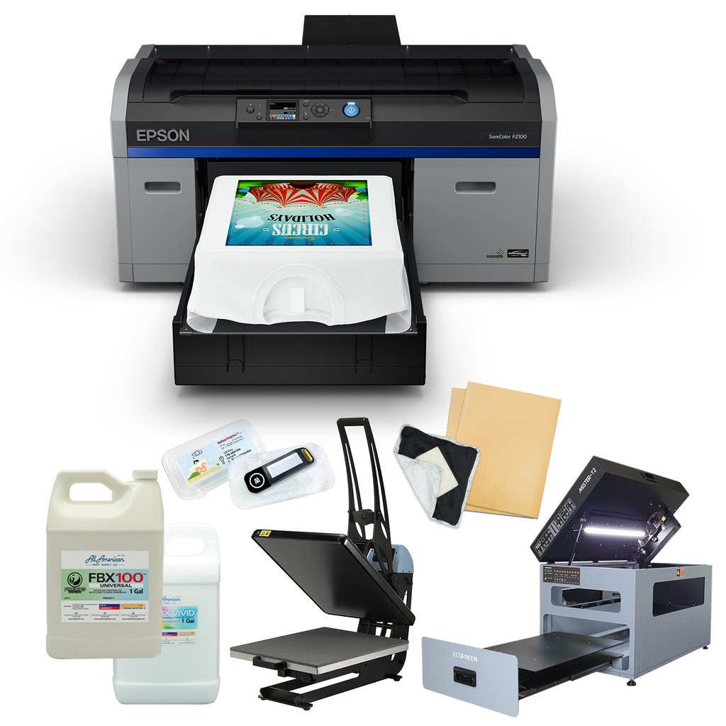 DTG Starter Kit with Prisma Auto and Epson F2100 AA Print Supply