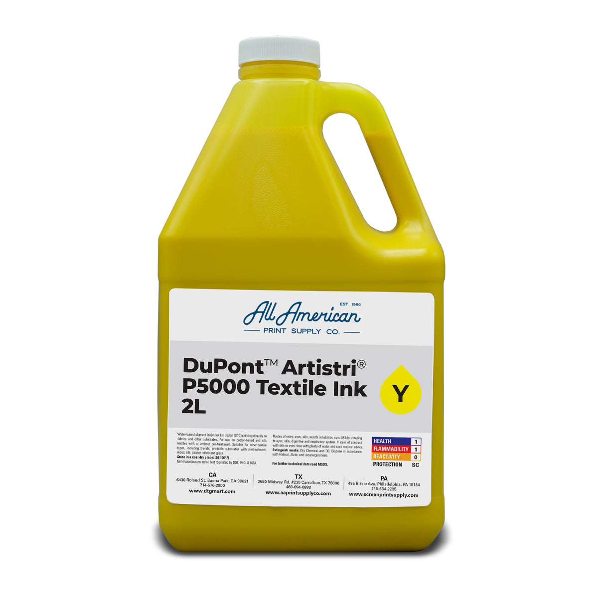 DuPont Artistri P5000 DTG Textile Ink AA Print Supply