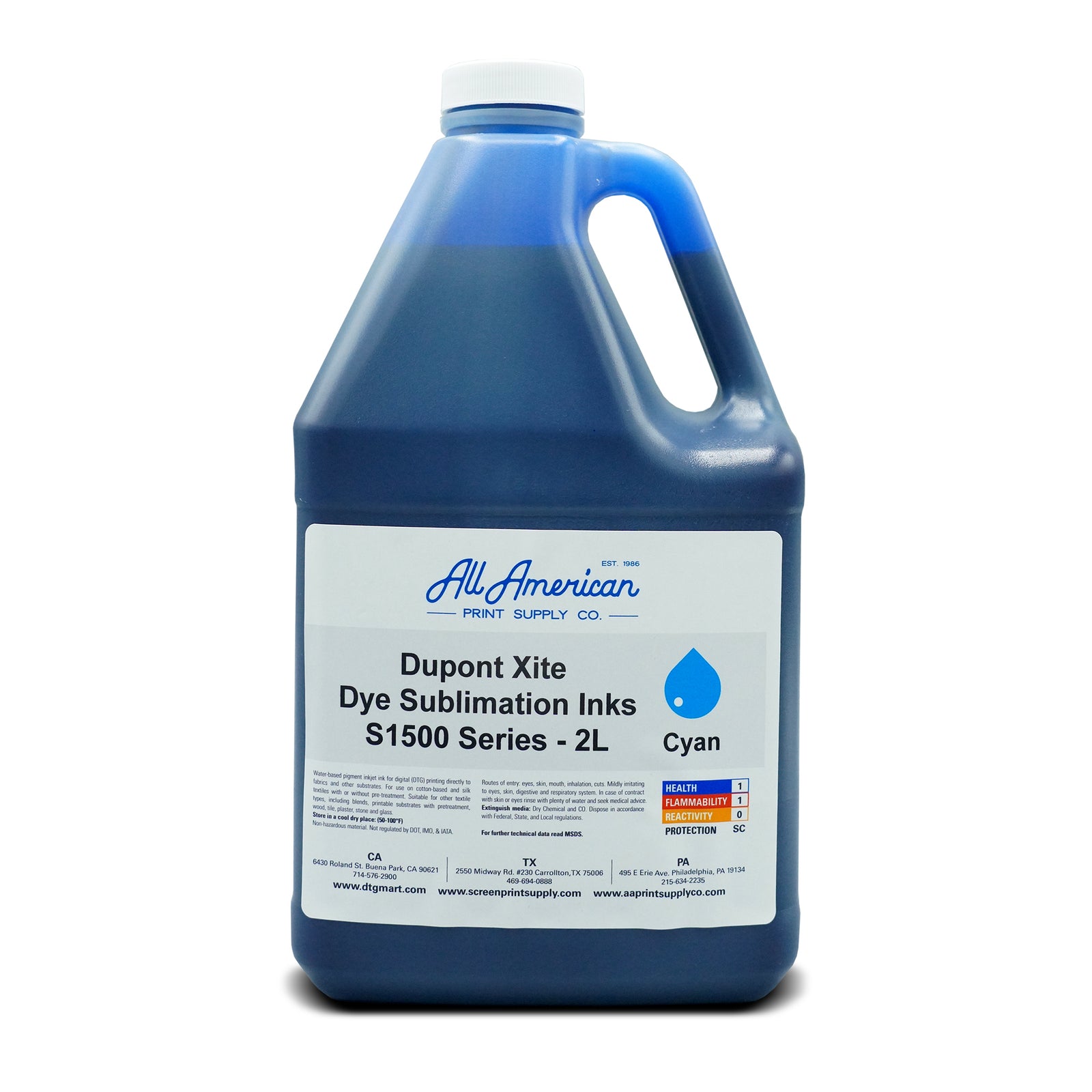 Dupont Xite Dye Sublimation Inks S1500 Series 2L | AA Print Supply