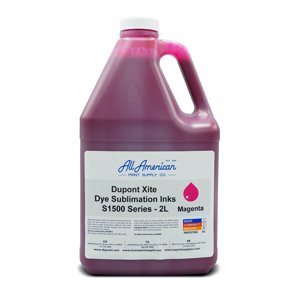 Dupont Xite Dye Sublimation Inks S1500 Series 2L | AA Print Supply