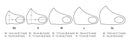 Ecofreen Antimicrobial Face Mask Sublimation Blank Face Mask Size