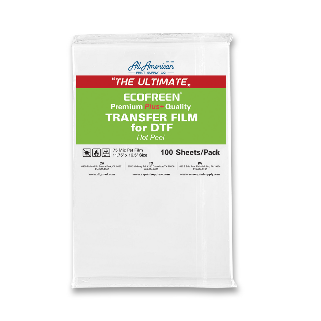 DTF Film 100 Sheets A3 11.75 x 16.5 Hot/Cold Peel PET Heat