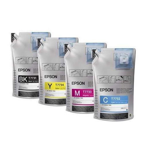 Epson UltraChrome Dye Sublimation Ink 1.1L Bag for F6070/F6200/F7070/F7170/F7200/F9200/F9370 CMYK