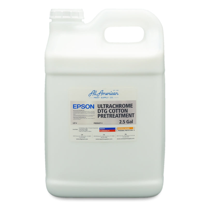 Epson DTG UltraChrome Pretreatment Liquid - New Formula C13T43R100 2.5 Gallon