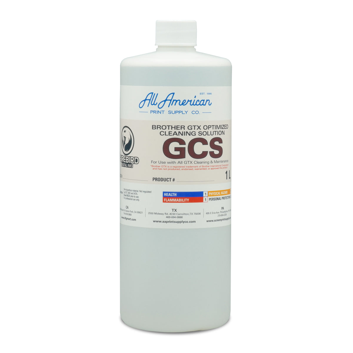 Firebird Brother GTX DTG Printer Cleaning Solution | AA Print Supply