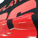 Prisma PU HIgh Glossy Vinyl on a black shirt