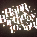 Prisma Reflective Glitter Heat Transfer Vinyl Happy Birthday Design