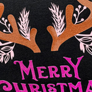 Prisma Reflective Glitter Heat Transfer Vinyl Merry Christmas Design