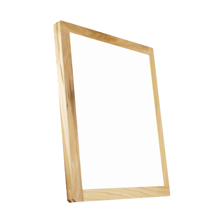 Single-wood-Frame-White-Mesh