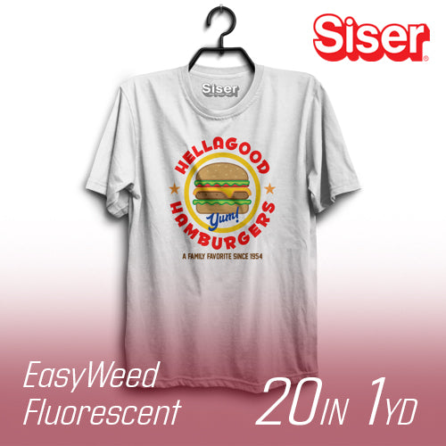Siser EasyWeed Fluorescent Heat Transfer Vinyl - 20" Width 1 Yard
