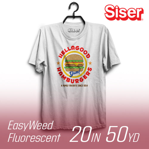 Siser EasyWeed Fluorescent Heat Transfer Vinyl - 20" Width 50 Yard