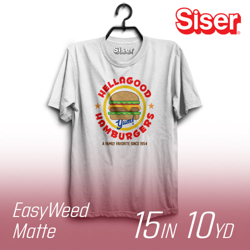 Siser EasyWeed Matte Heat Transfer Vinyl - 15" Width 10 Yard