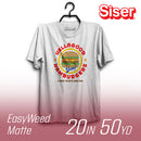 Siser EasyWeed Matte Heat Transfer Vinyl - 20" Width 50 Yard