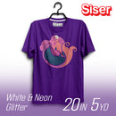 Siser White and Neon Glitter Heat Transfer Vinyl - 20" Width 5 Yard
