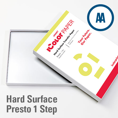 iColor Presto! 1 Step Metallic Hard Surface Transfer Media - Ceramic, Glass and Metal applications  8.5" x 11"