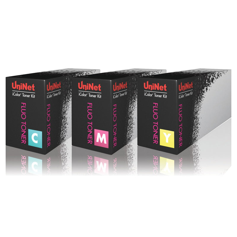 Uninet iColor 500 Fluorescent CMY Toner and Drum Starter Cartridge Kit for CMY