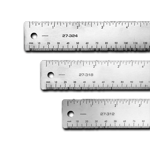 Xtreme Stainless Steel Rulers Inches and Metric | AA Print Supply Co.