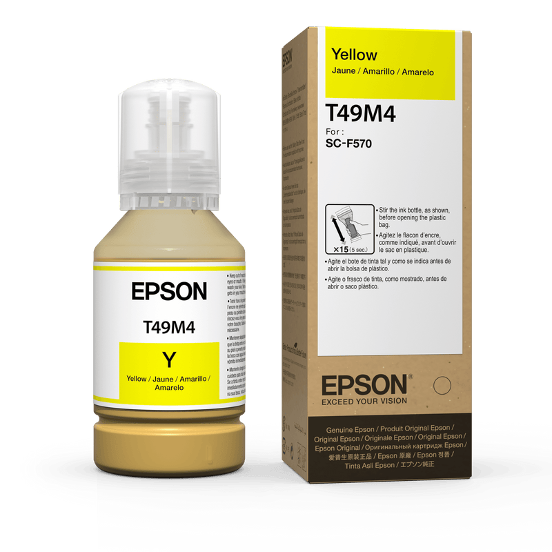 Epson Dye Sublimation Ink 140ML for Epson F570 and Epson F170 Yellow