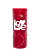 iColor AquaClear 1 Step Paper for Hard Surfaces and Candles 8.5" x 11" Printing on Red Candle Sample 2