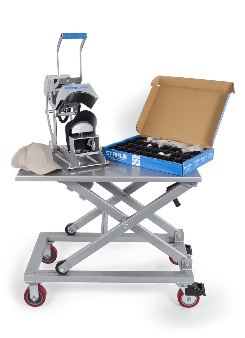 Hotronix Equipment Scissor Cart with Cap Press