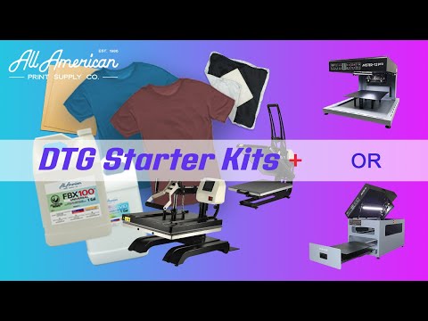 AA DTG Starter Kit With Swing Heat Press