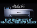 Epson SureColor F570 Professional Edition 24" Dye Sublimation Printer Overview Video