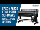 Epson F6370 Edge Print Software Installation Tutorial Video