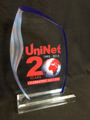 iColor Premium 1 Step Hard Surface Transfer Media 8.5" x 11" Sample Print on Glass Award