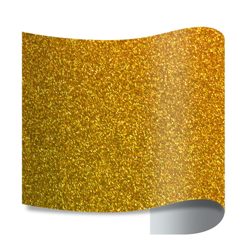 Gold Glitter Iron On Vinyl 20 Wide Sold By the Yard