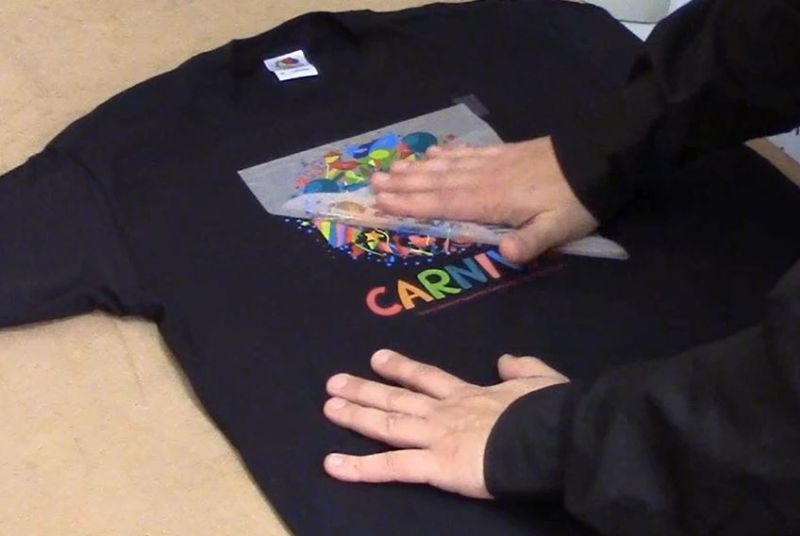 iColor Select 2 Step Transfer and Adhesive White Toner Media Kit for Textiles Carnival T Shirt PrintSample