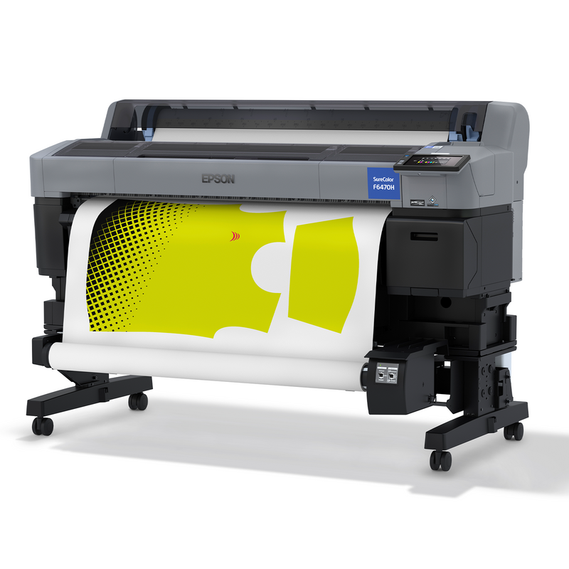 Epson SureColor F6470H 44" Dye-Sublimation Printer Full View Yellow Print